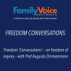 ‘Freedom ‘Conversations’ – on freedom of inquiry – with Prof Augusto Zimmermann.